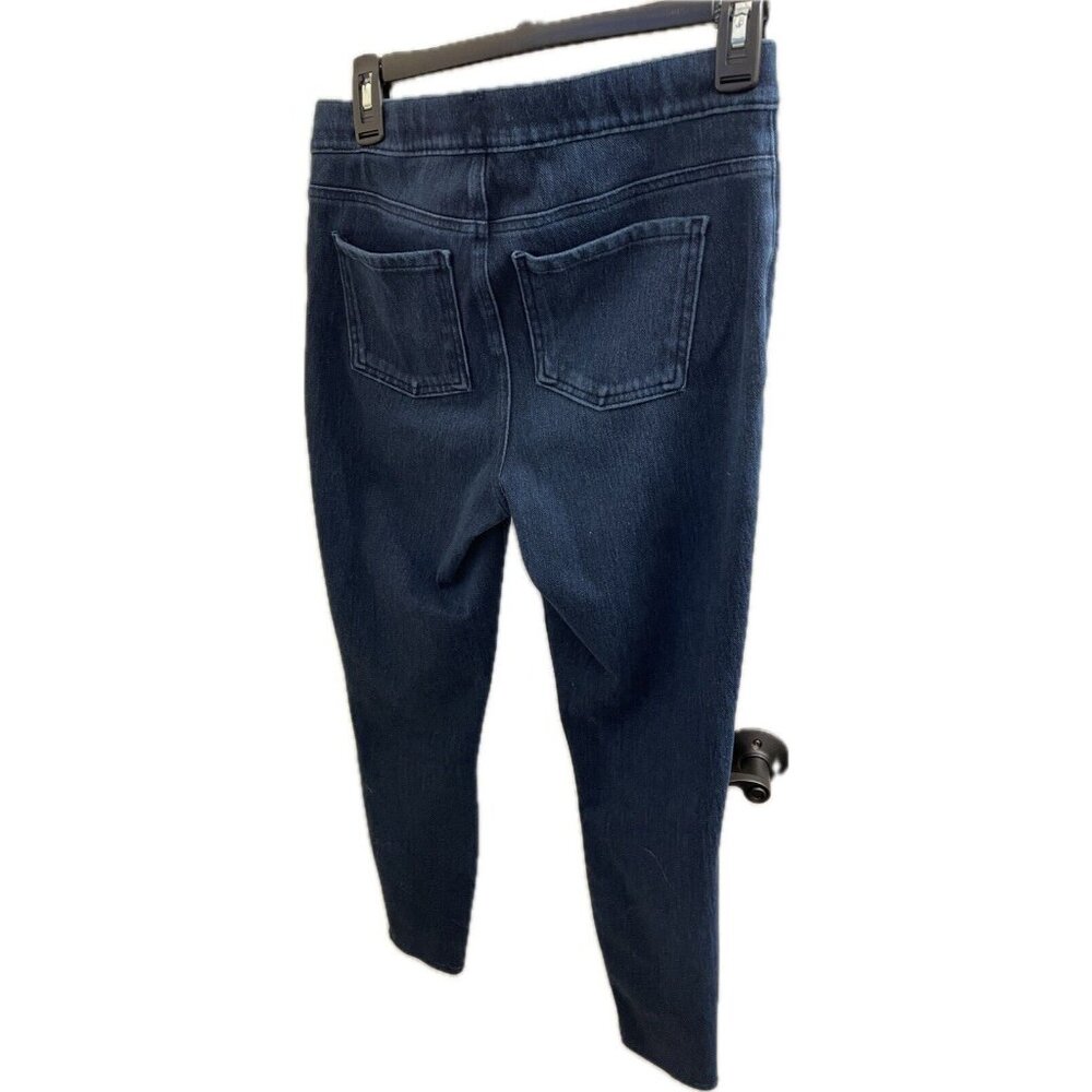 Spanx Jean ish Ankle Leggings Pant M 4-Pocket Blue 20018R Slimming